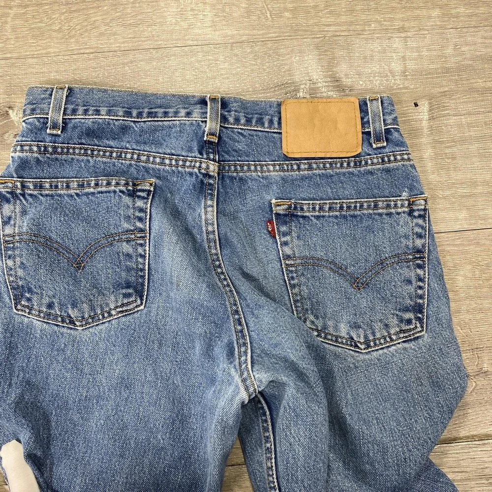 Vintage Levis 511 Jeans Mens 31x32 Blue Denim Slim Fit Tapered‎ Leg Zip Fly
